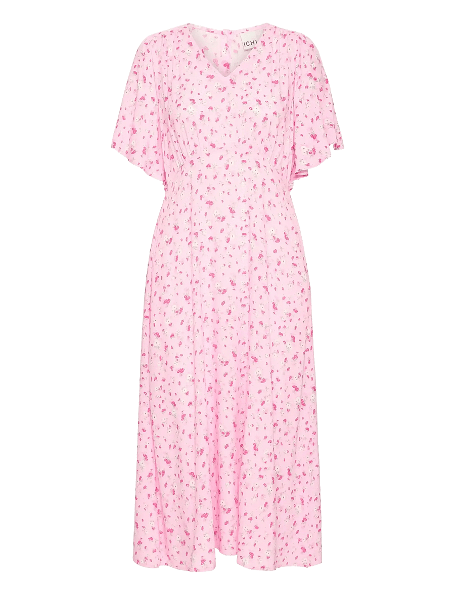ICHI - IHVERA DR42 - sommarklänningar - pink lady flower - 1
