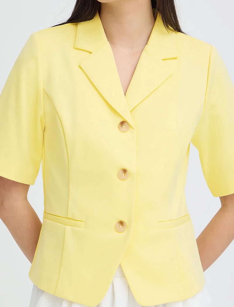 ICHI - IHKATE TREND BL13 - enkeltradede blazere - mellow yellow - 3
