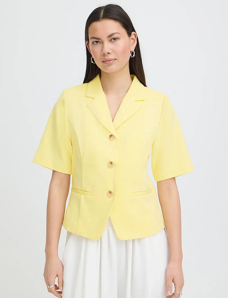 ICHI - IHKATE TREND BL13 - enkeltradede blazere - mellow yellow - 5