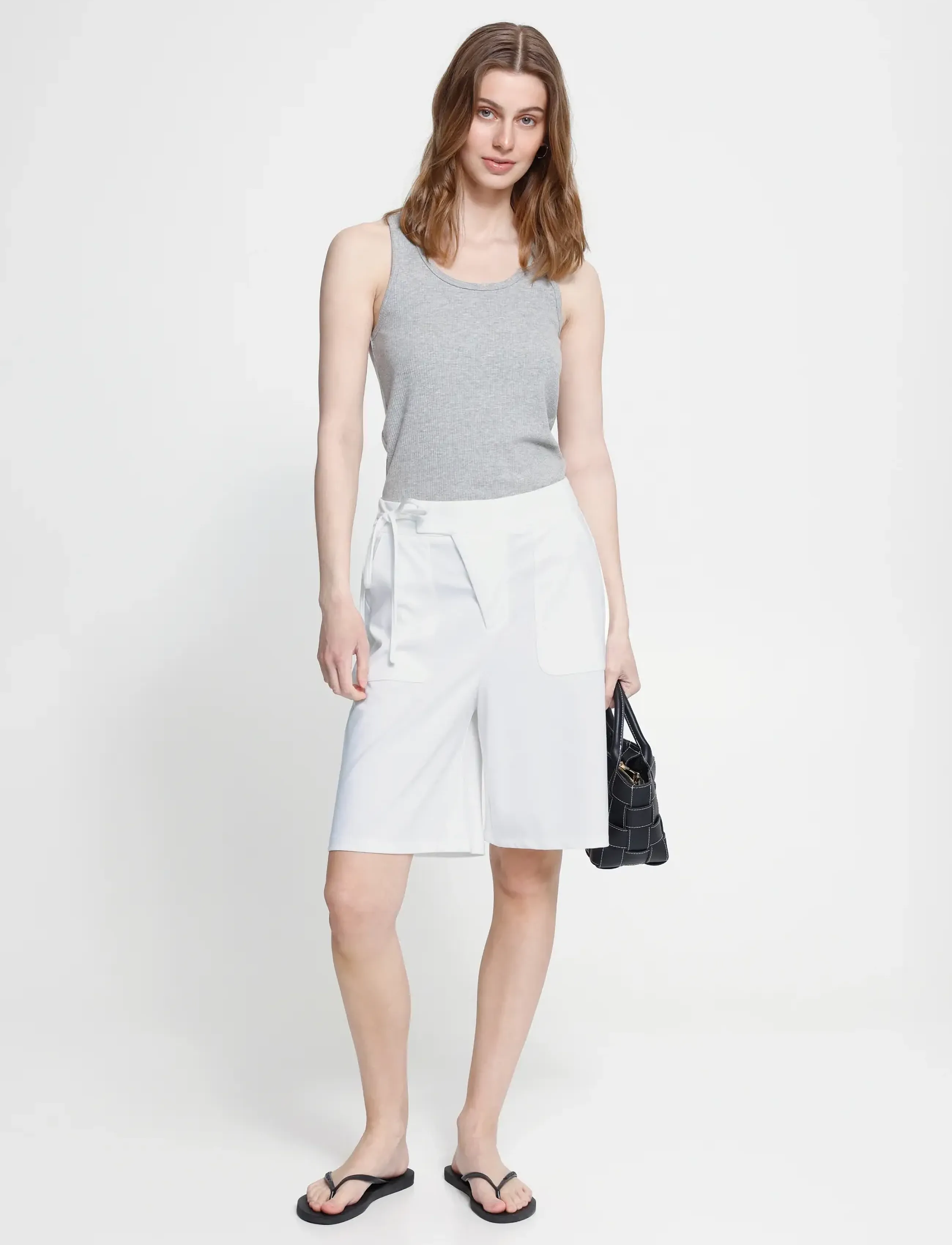 ICHI - IHKATE TREND SHO3 - bermudashorts - cloud dancer - 5