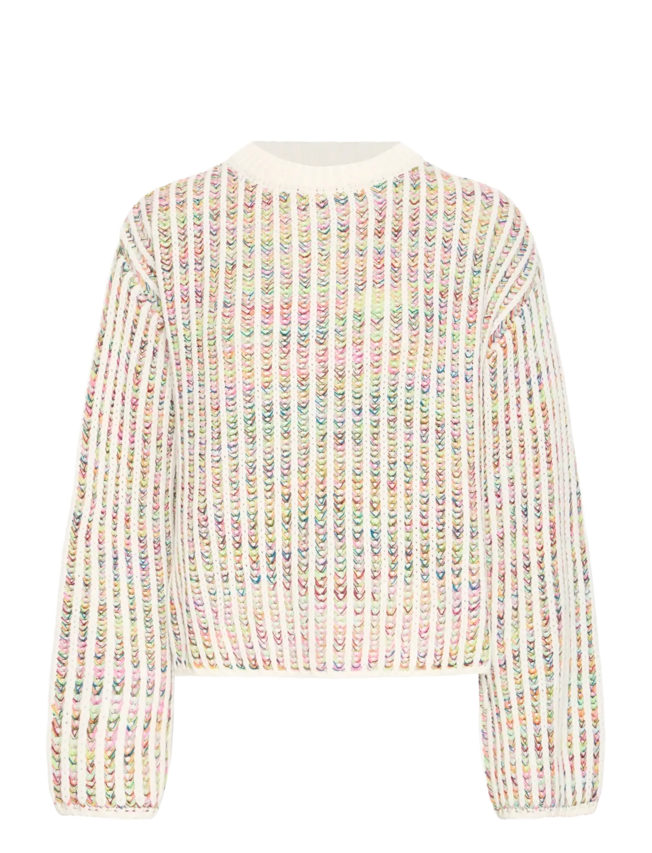 ICHI IHANILA LS - Kleidung - CLOUD DANCER W MULTICOLOR / cream