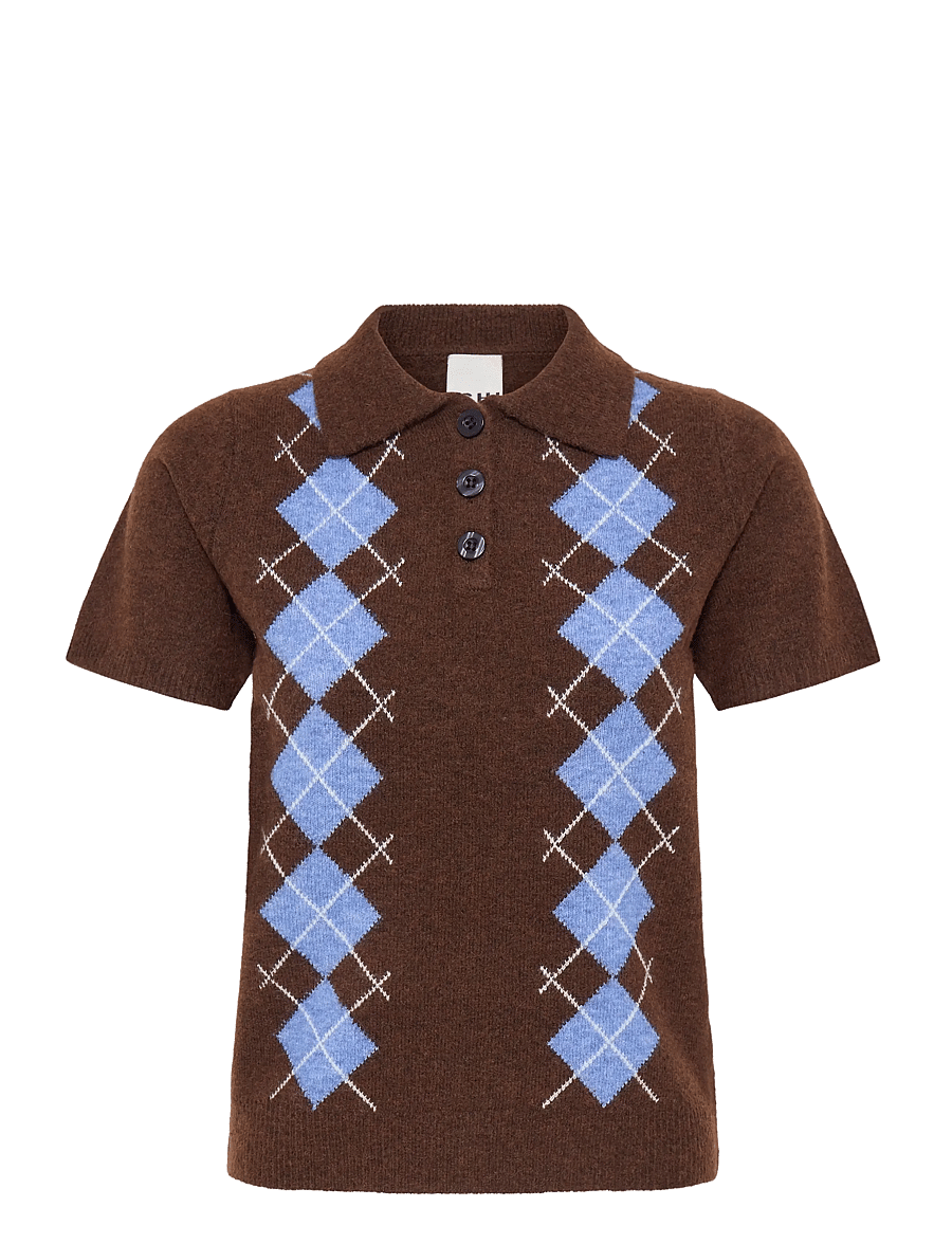 ICHI - IHDASILA SS3 - striktrøjer - chicory coffee harlekin - 1