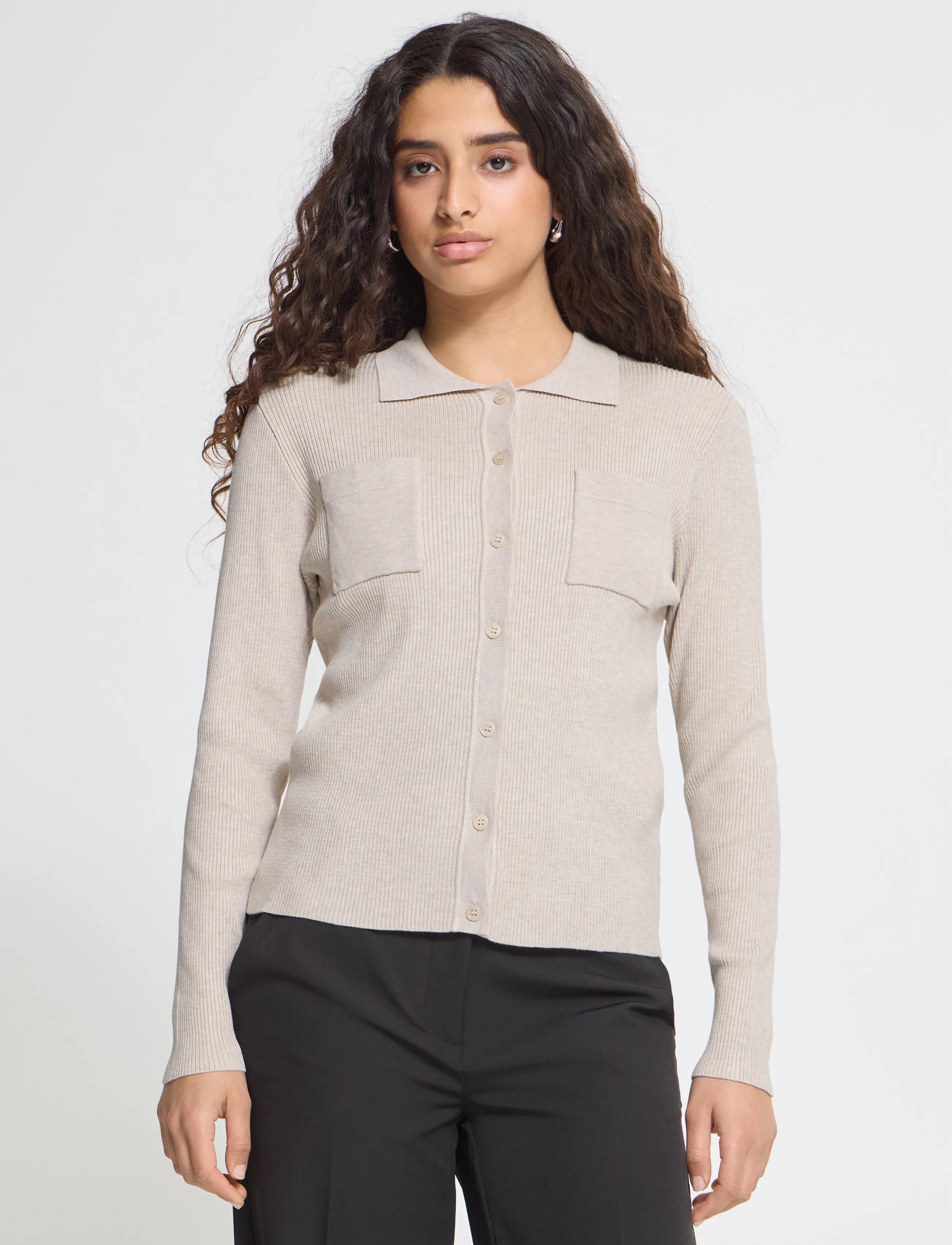 ICHI Ihluls Rib Polo Ca blusar dam – bild 5