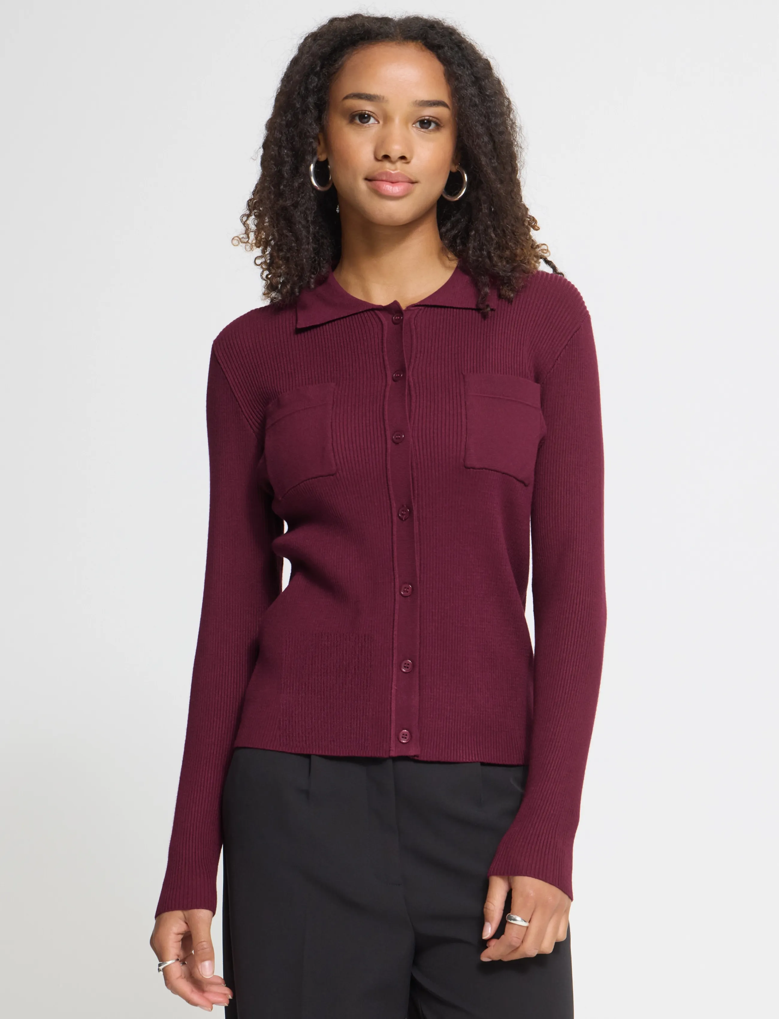ICHI Ihluls Rib Polo Ca blusar dam – bild 5