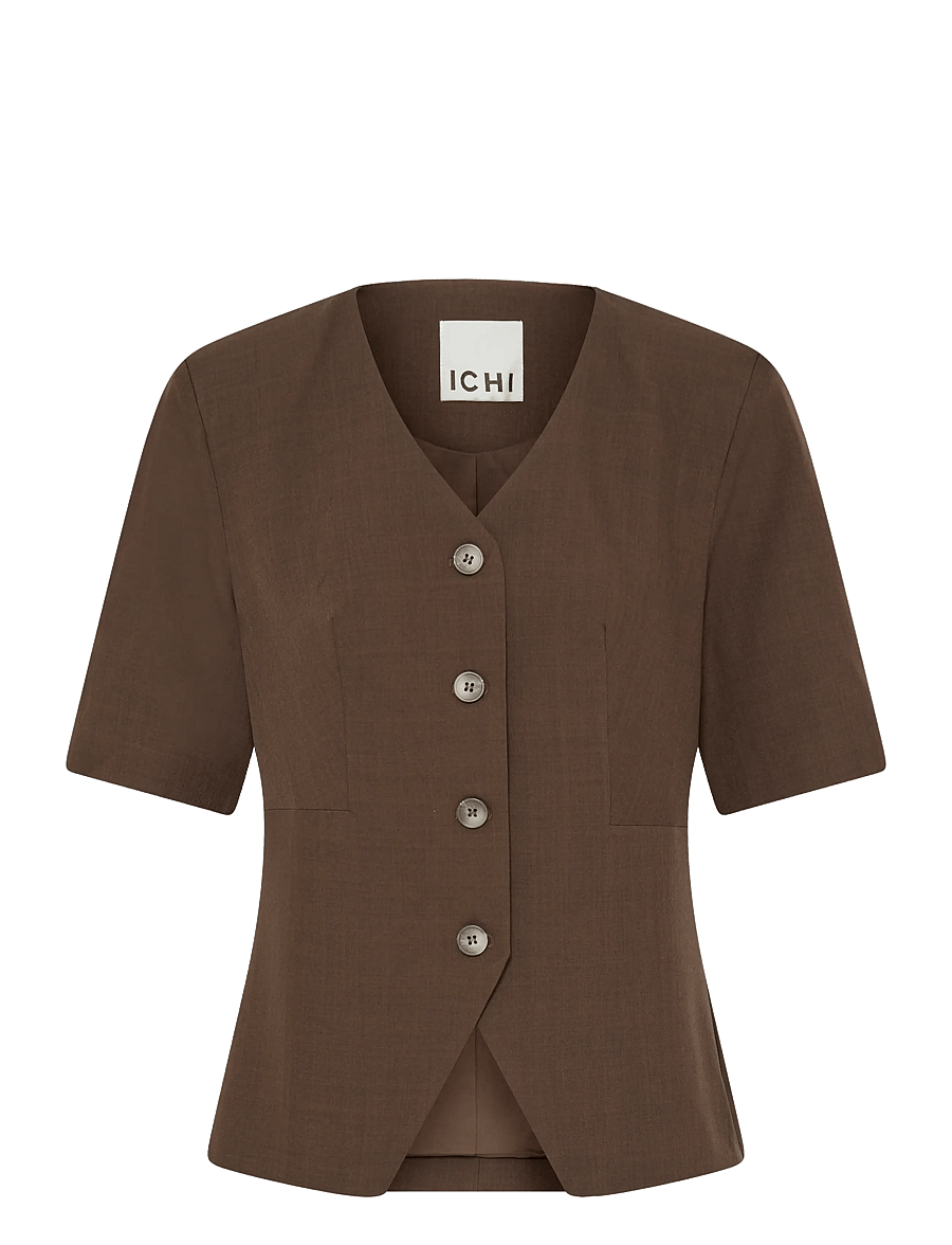 ICHI - IHFAVA SS BL - single breasted blazers - slate black melange - 1