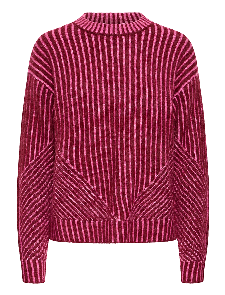 ICHI - IHKAMARA LS STRIPE5 - pullover - rhododendron pink stripe - 1