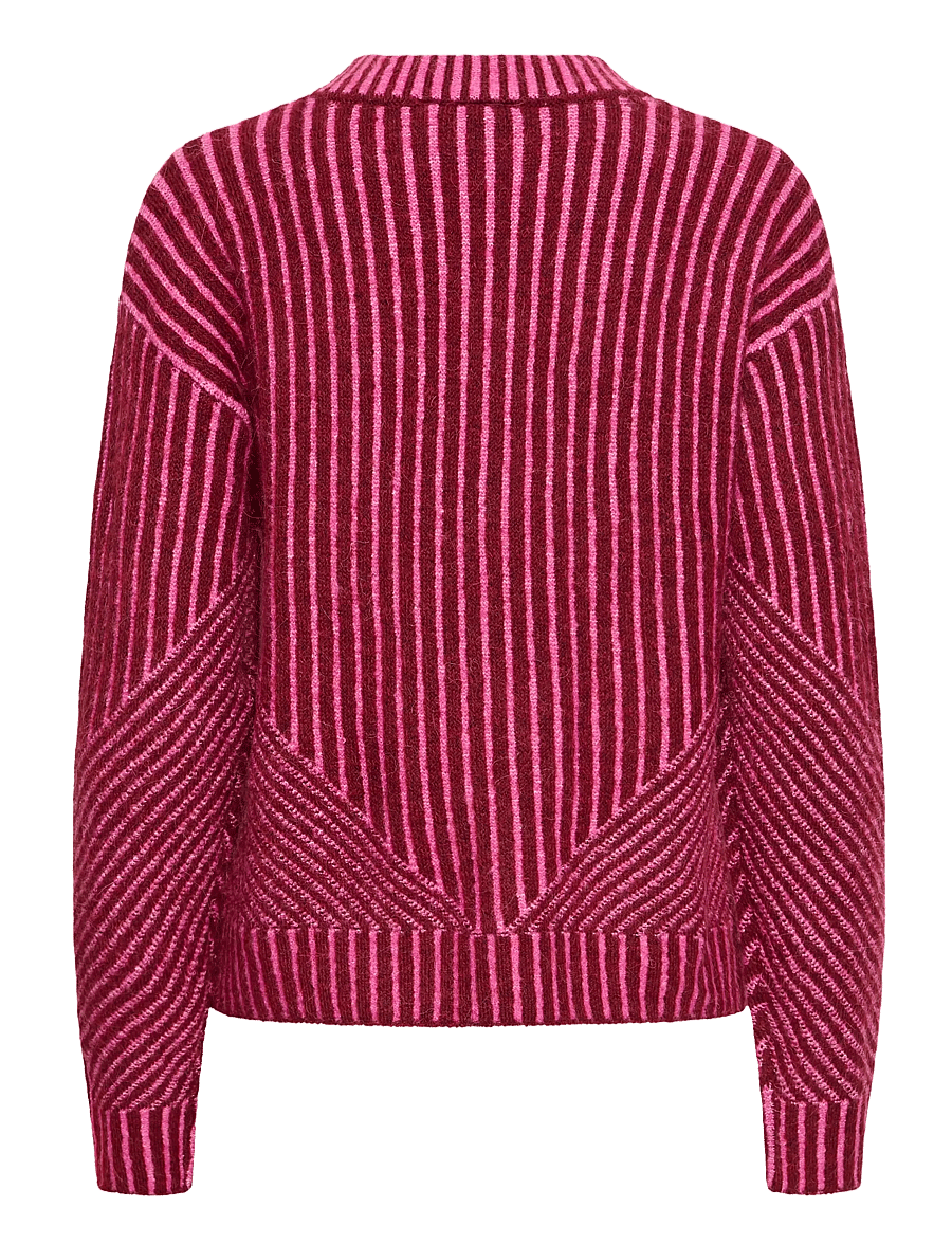 ICHI - IHKAMARA LS STRIPE5 - pullover - rhododendron pink stripe - 2