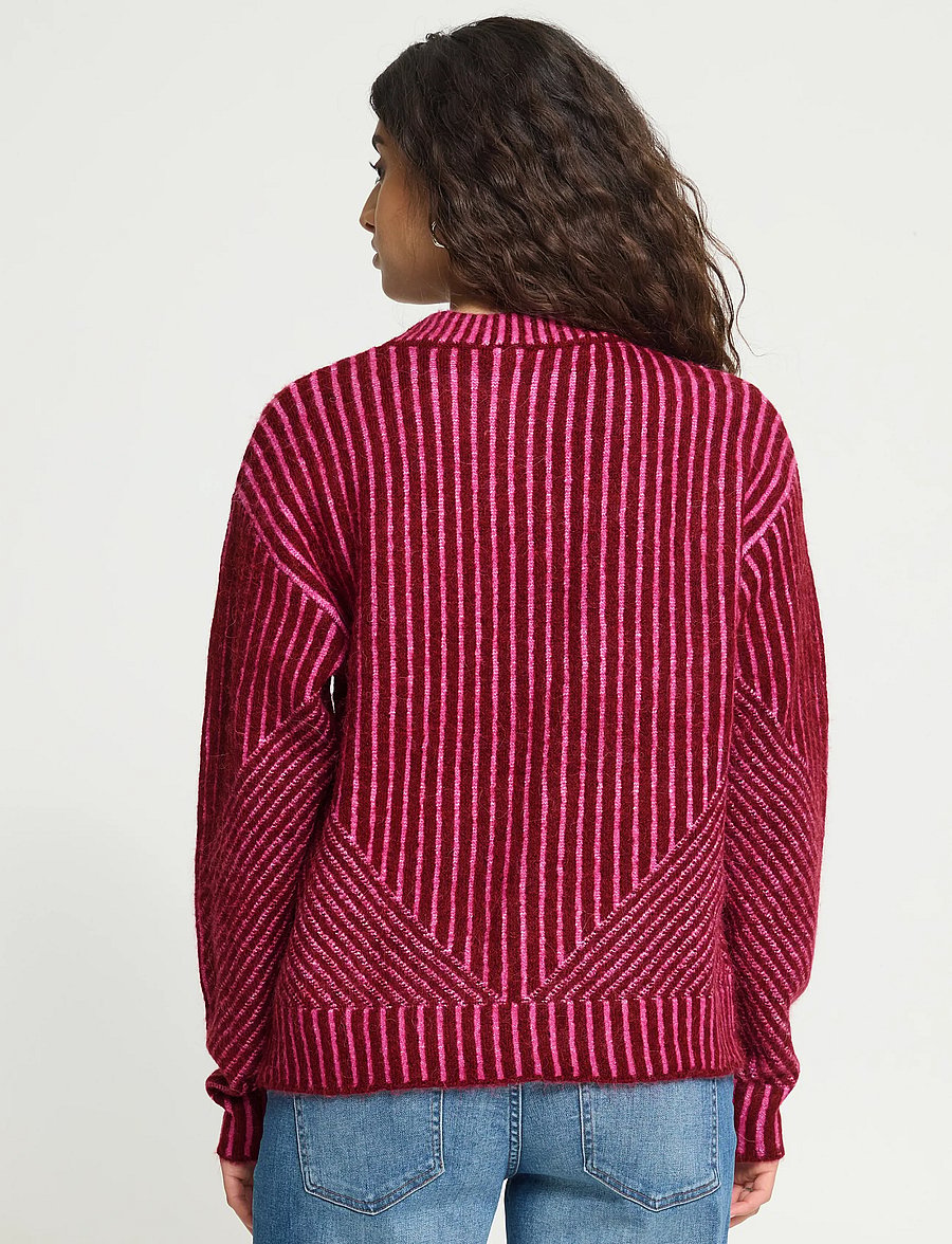 ICHI - IHKAMARA LS STRIPE5 - pullover - rhododendron pink stripe - 3
