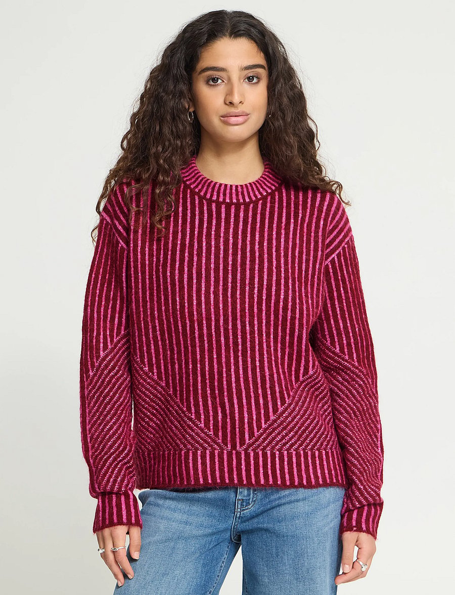 ICHI - IHKAMARA LS STRIPE5 - pullover - rhododendron pink stripe - 5