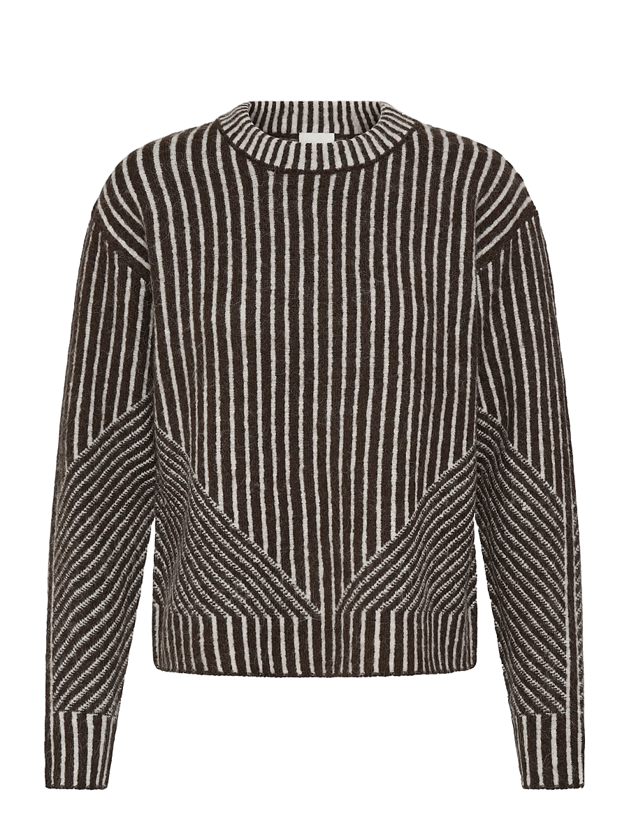 ICHI - IHKAMARA LS STRIPE5 - pullover - chocolate torte c.d. stripe - 1