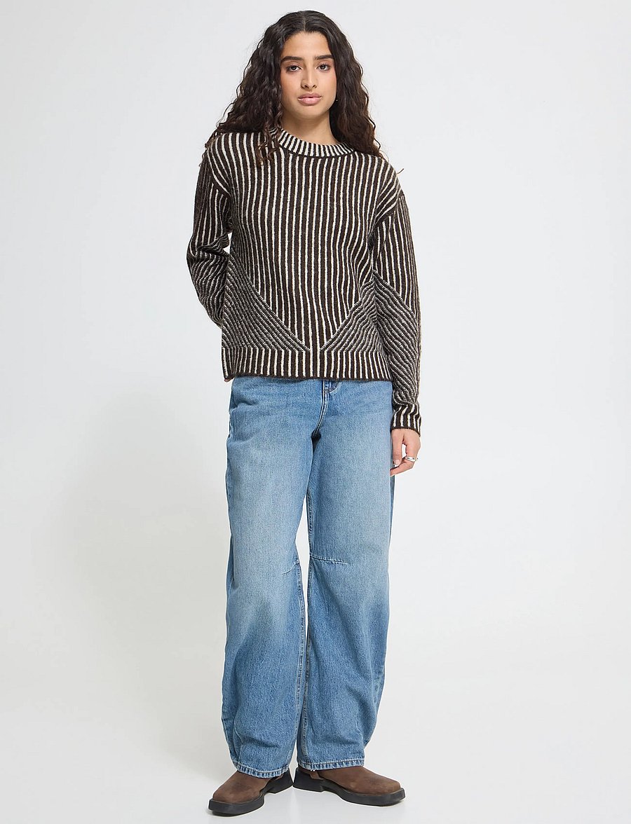 ICHI - IHKAMARA LS STRIPE5 - pullover - chocolate torte c.d. stripe - 0