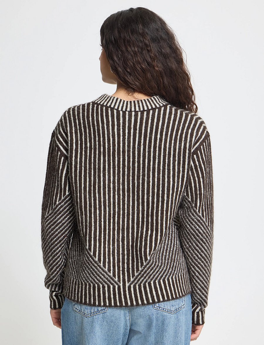 ICHI - IHKAMARA LS STRIPE5 - pullover - chocolate torte c.d. stripe - 3
