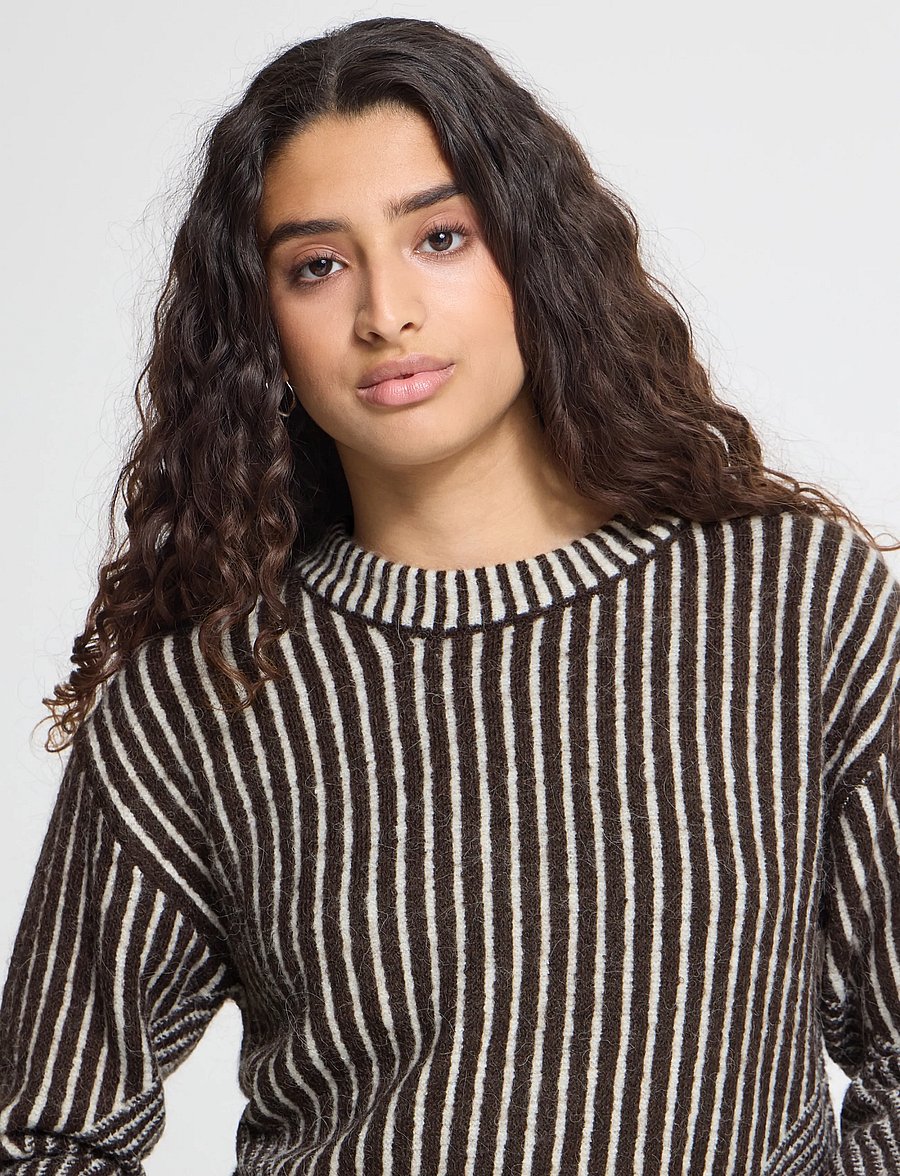 ICHI - IHKAMARA LS STRIPE5 - pullover - chocolate torte c.d. stripe - 4