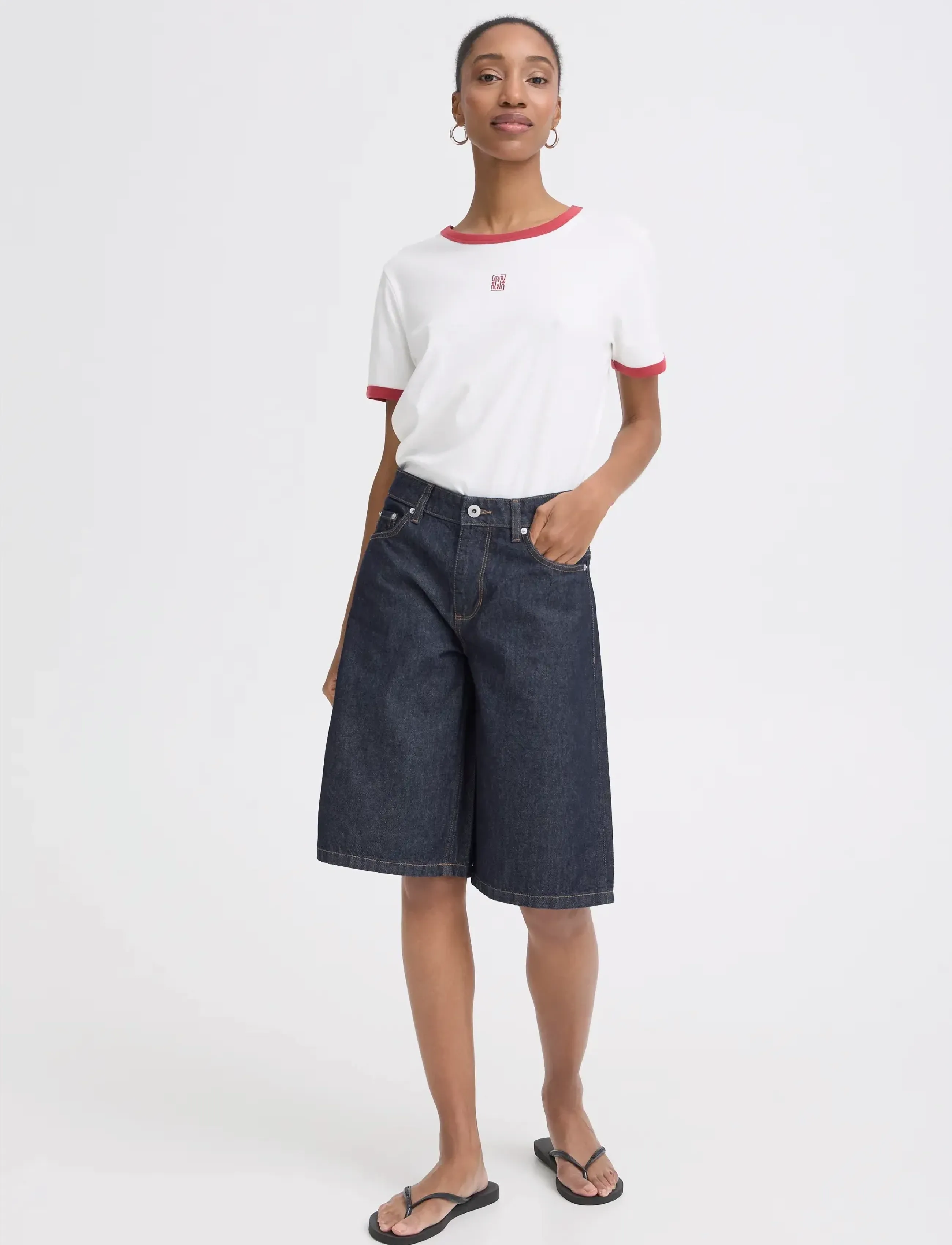 ICHI - IHKIRSTEN BERMUDA SHO - jorts - denim authentic blue - 0