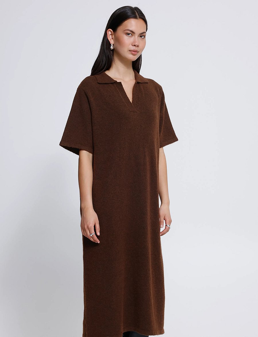 ICHI - IHDASILA DR4 - knitted dresses - chicory coffee - 5