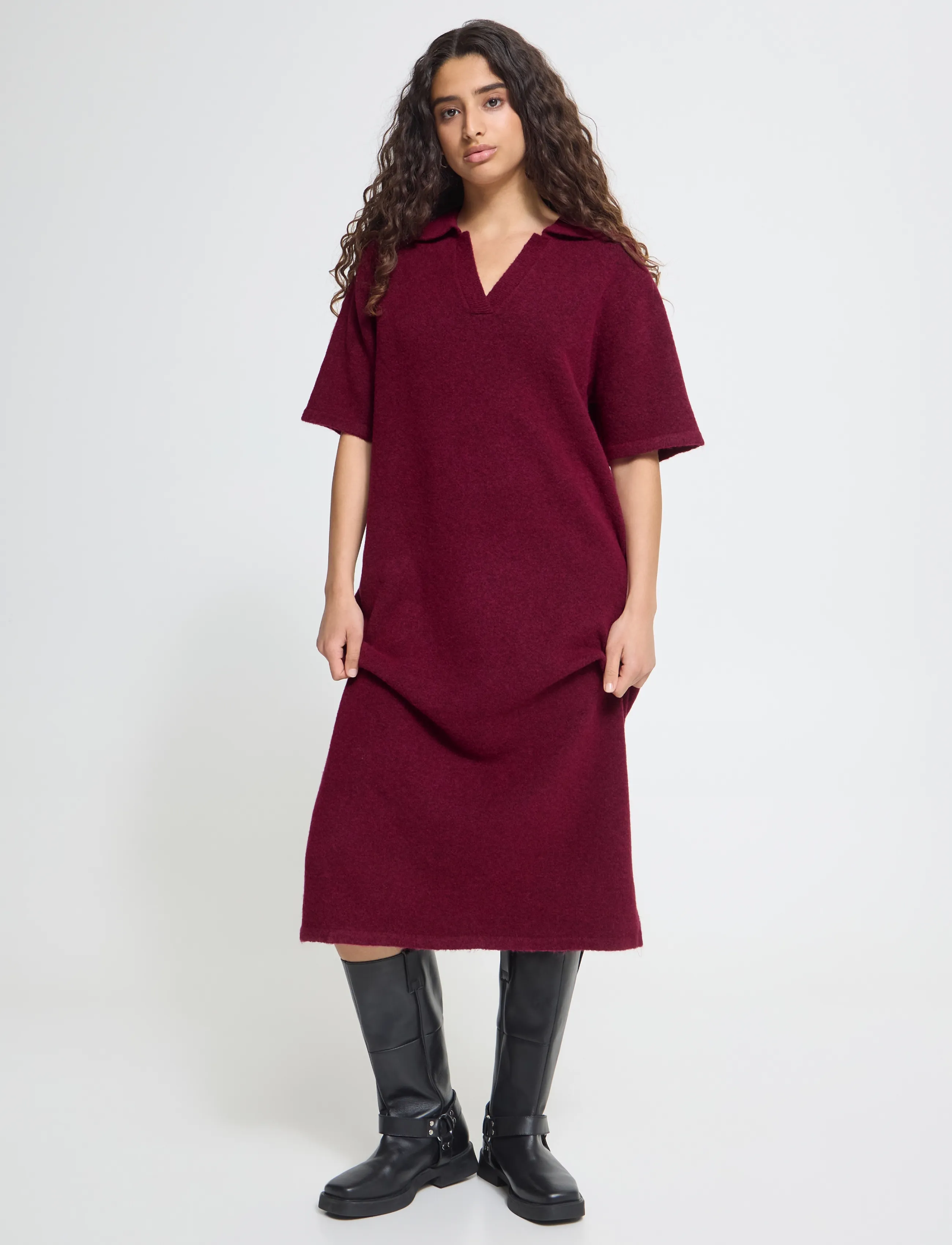 ICHI IHDASILA DR4 - Kleider - RHODODENDRON / burgundy