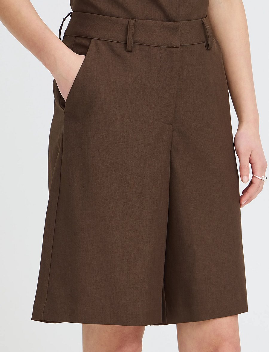 ICHI - IHFAVA LONG SHO - bermuda-püksid - slate black melange - 4