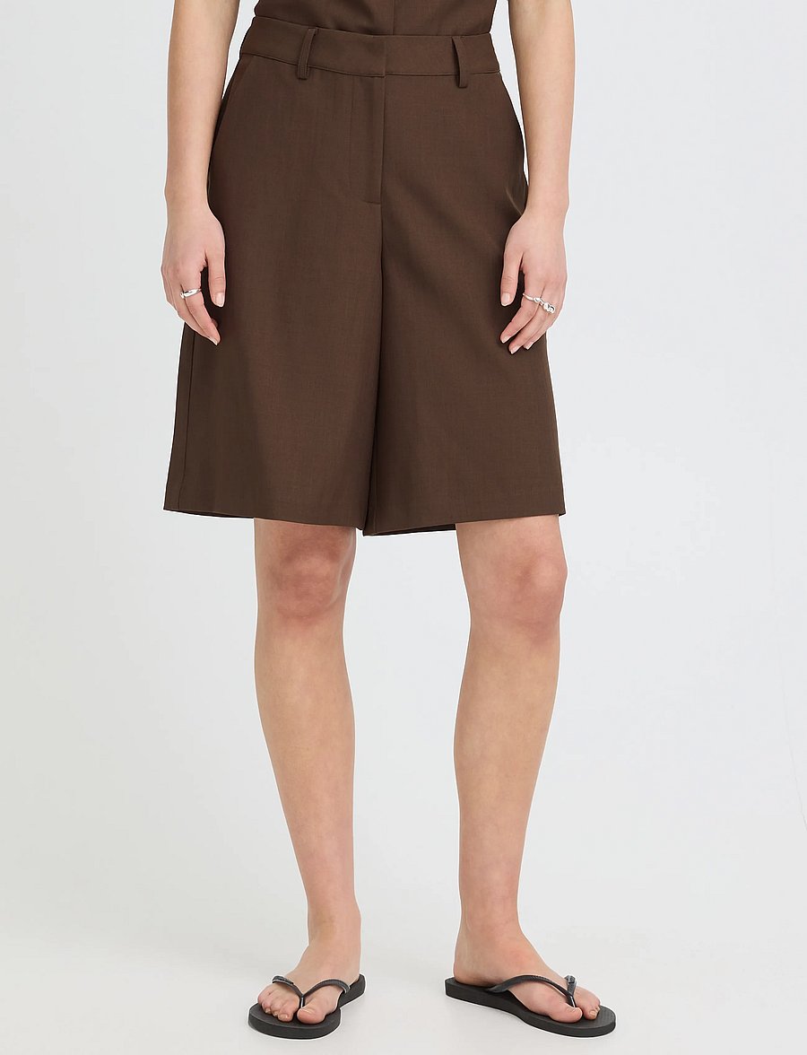 ICHI - IHFAVA LONG SHO - bermuda-püksid - slate black melange - 5