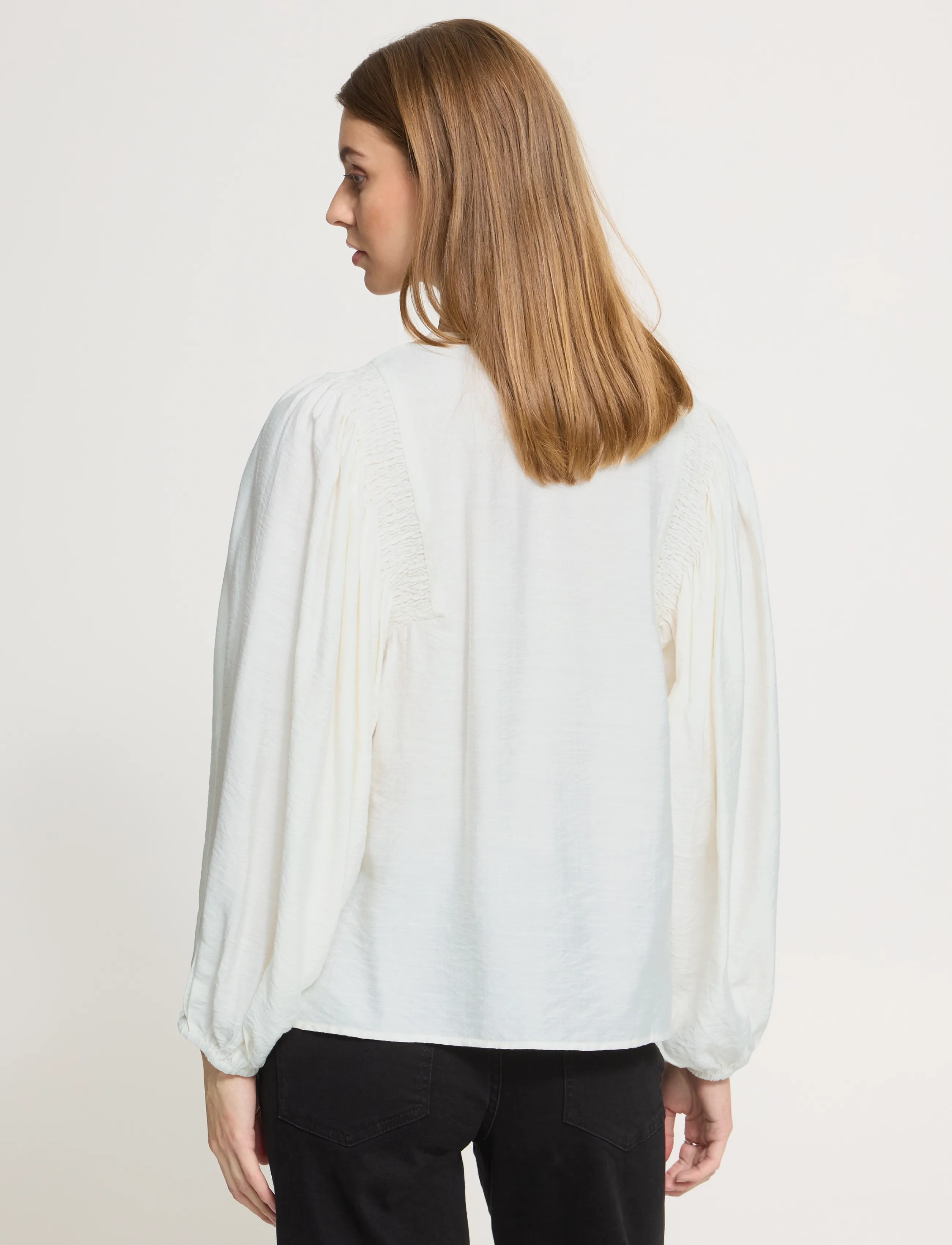 ICHI - IHIMELDA LS - långärmade blusar - birch - 3