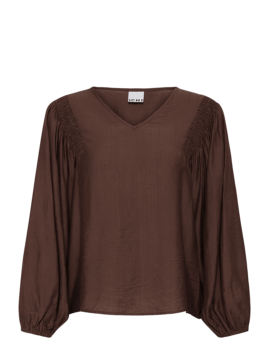 ICHI - IHIMELDA LS - långärmade blusar - chicory coffee - 1