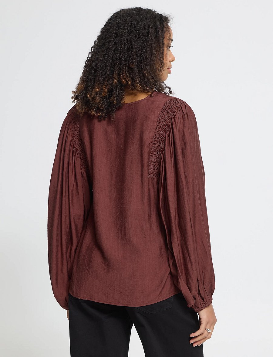 ICHI - IHIMELDA LS - långärmade blusar - port royale - 3