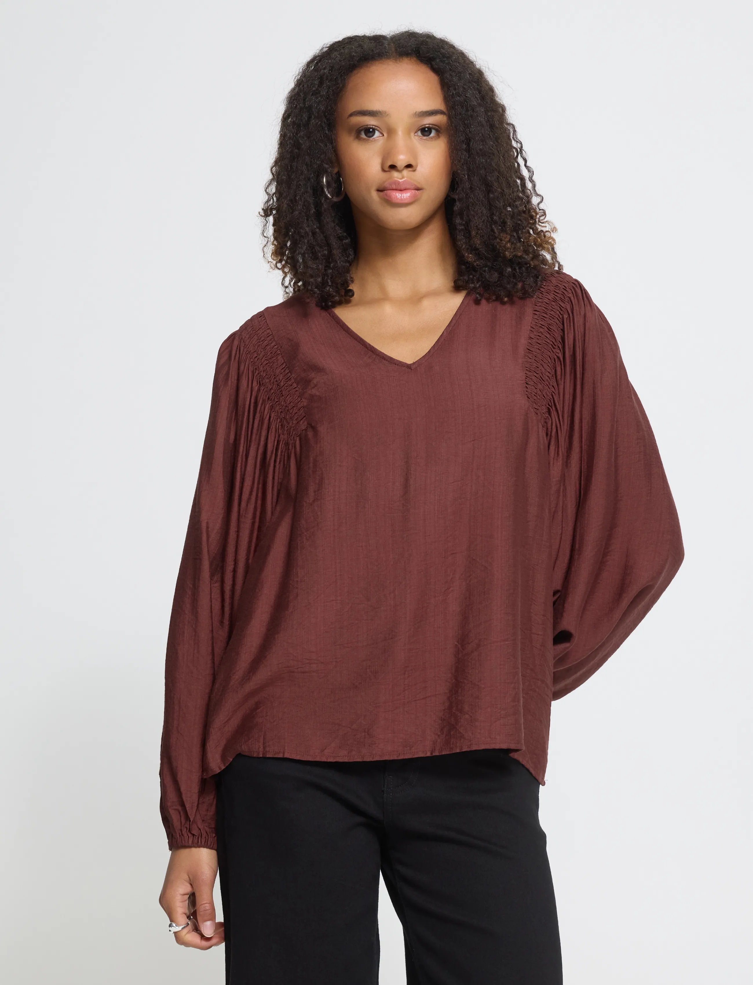 ICHI - IHIMELDA LS - långärmade blusar - port royale - 5