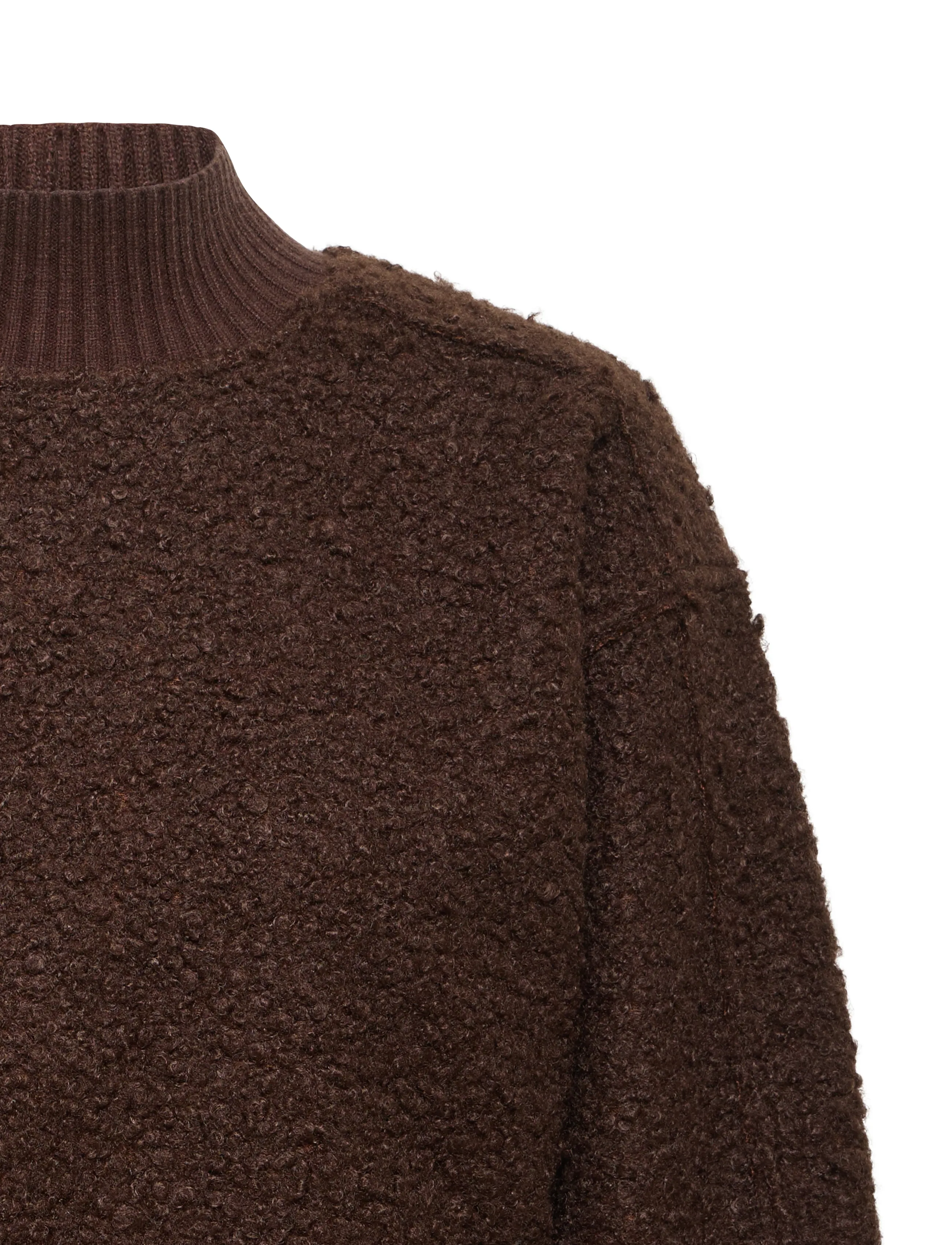 ICHI - IHCURLEY LS - pullover - coffee bean - 2