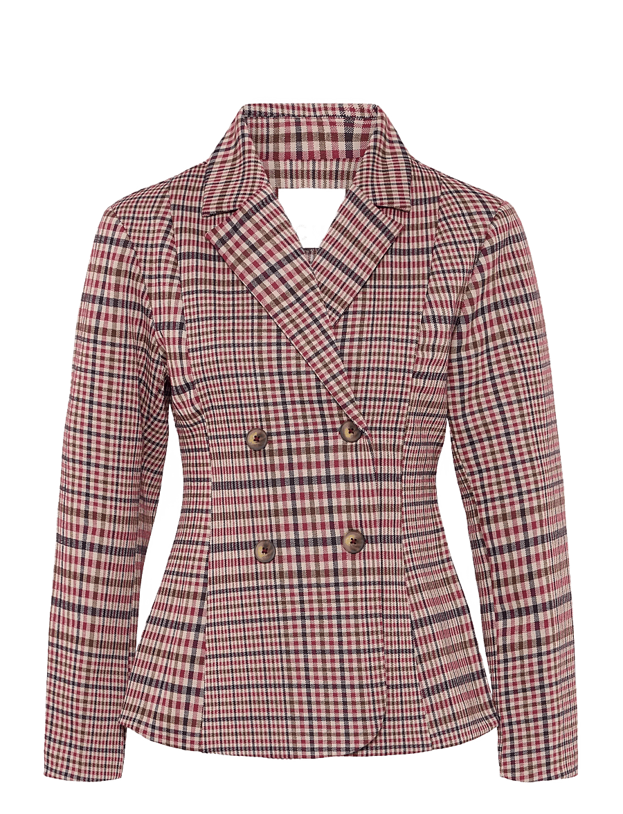 ICHI - IHKATE CHECKIT BL2 - zweireihige blazer - big check - 1