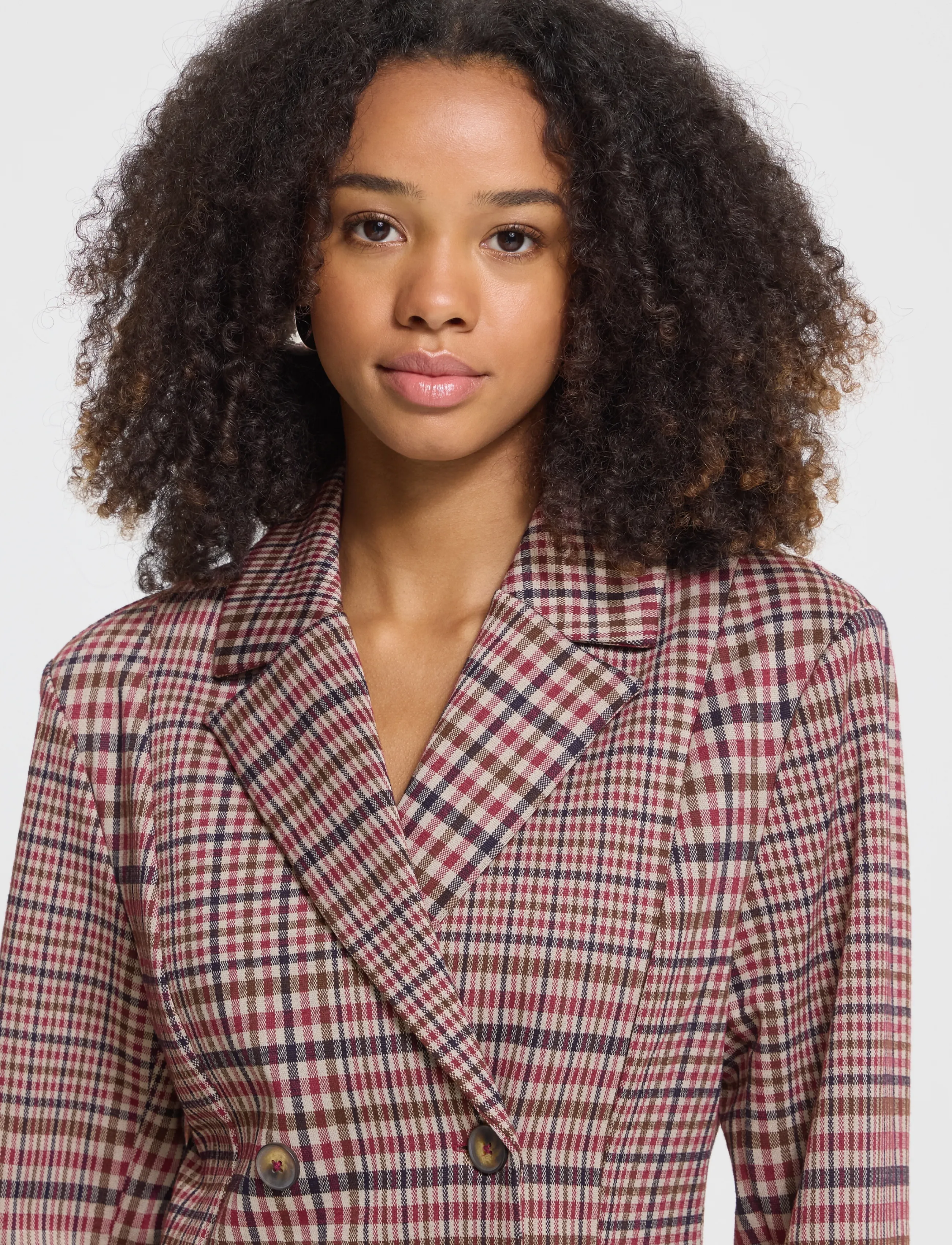 ICHI - IHKATE CHECKIT BL2 - zweireihige blazer - big check - 4