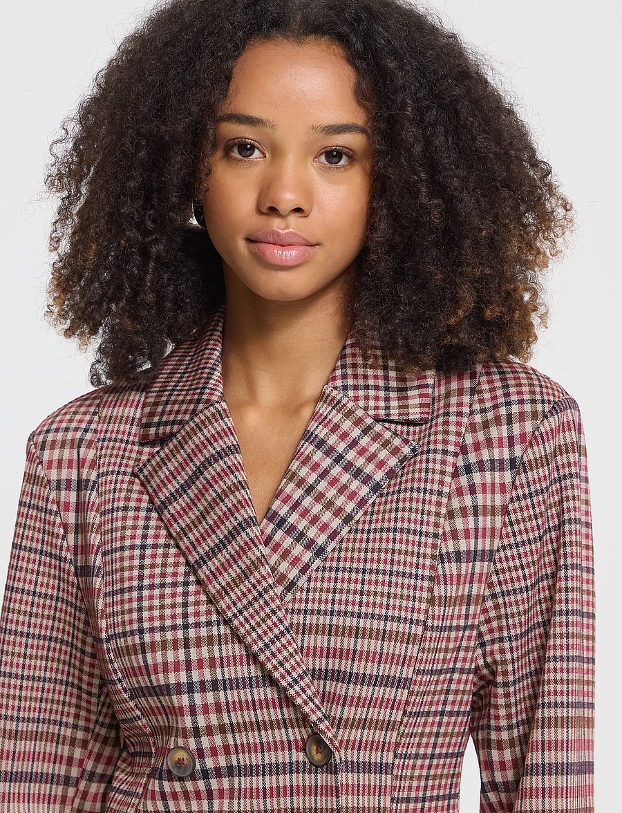 ICHI - IHKATE CHECKIT BL2 - zweireihige blazer - big check - 4
