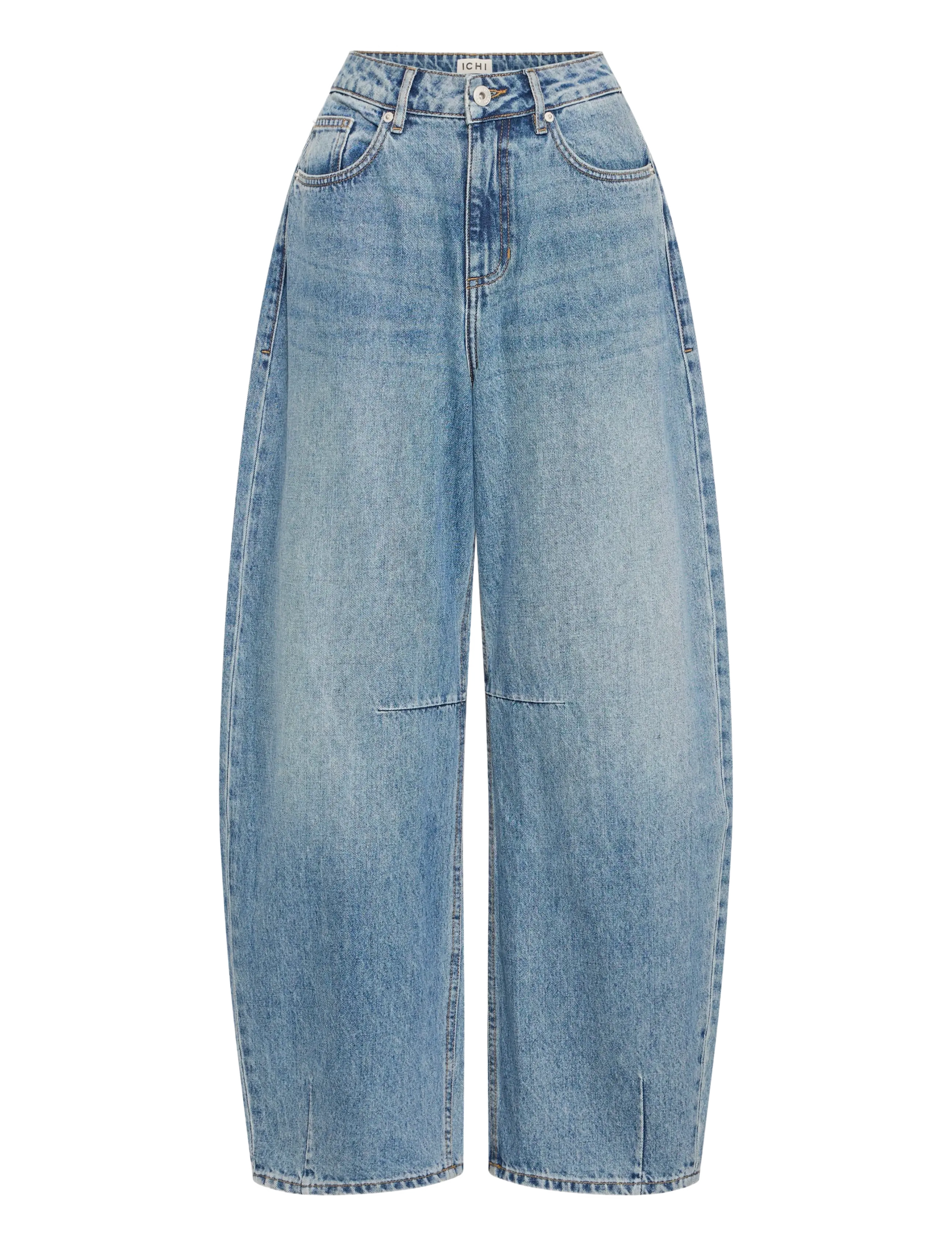 ICHI - IHMILANA BALLON PA - washed med. blue - 1