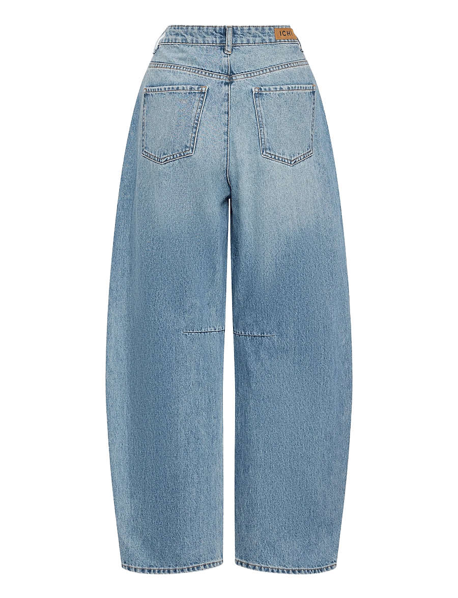 ICHI - IHMILANA BALLON PA - barrel jeans - washed med. blue - 2
