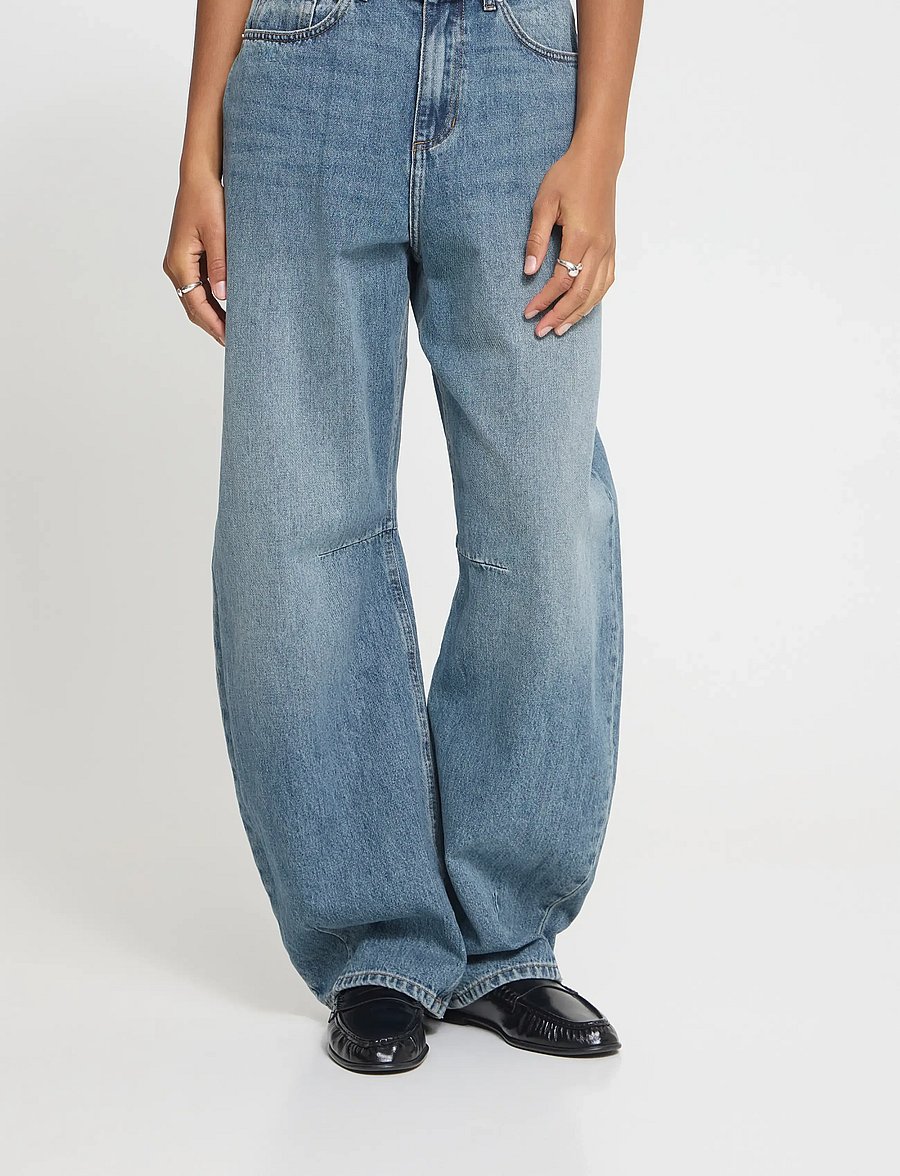 ICHI - IHMILANA BALLON PA - barrel jeans - washed med. blue - 5