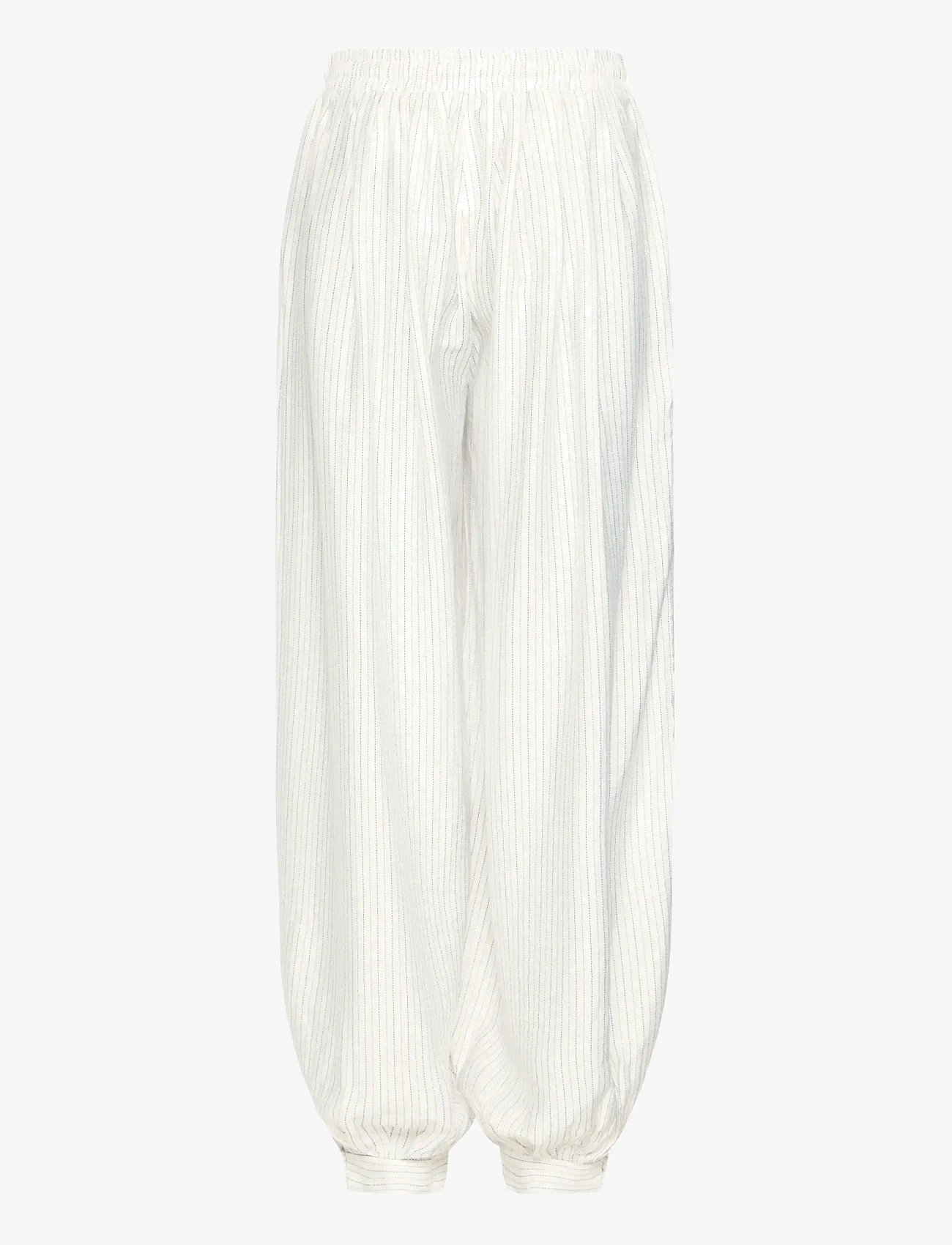 ICHI - IHHETTA PA - joggers - cloud dancer w. blue stripe - 2