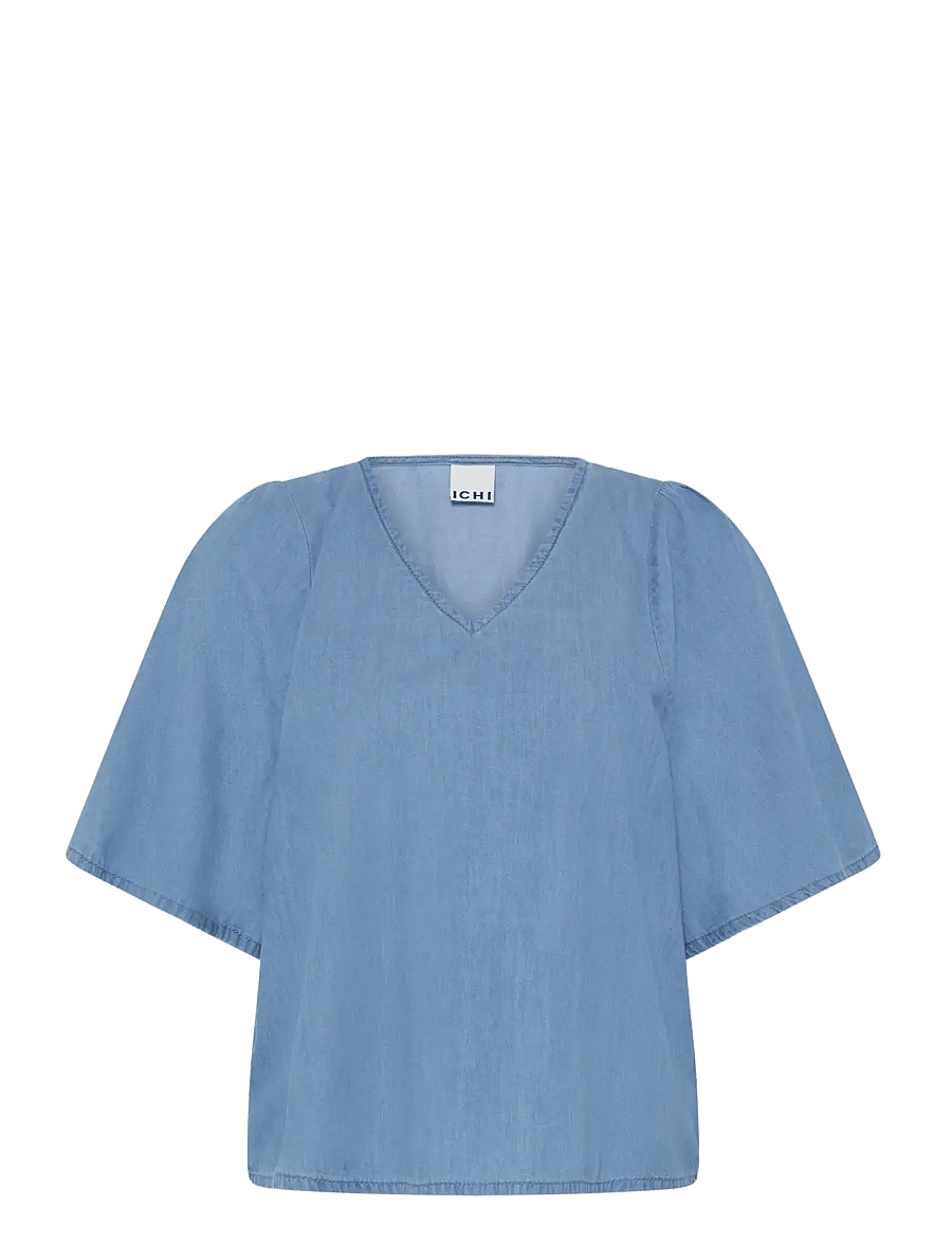 ICHI - IHBARCY ZABBY MS - kortærmede bluser - light blue - 1