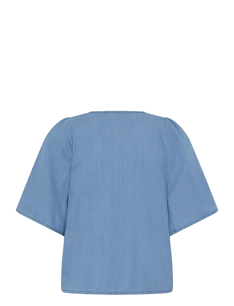 ICHI - IHBARCY ZABBY MS - kortærmede bluser - light blue - 2