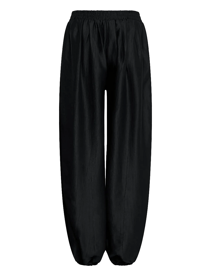 ICHI - IHBALLOON PA - spodnie barrel - black - 2