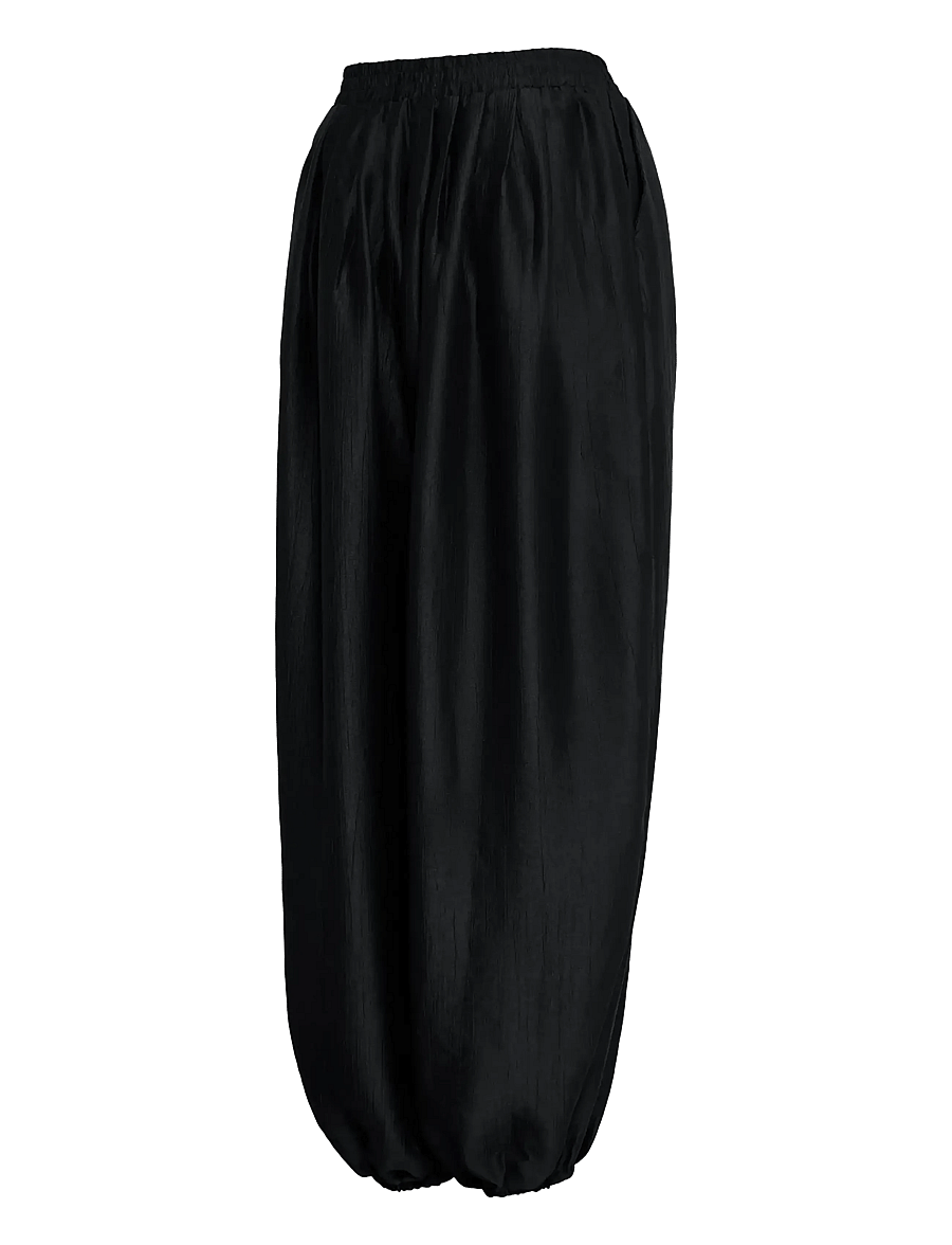 ICHI - IHBALLOON PA - spodnie barrel - black - 3