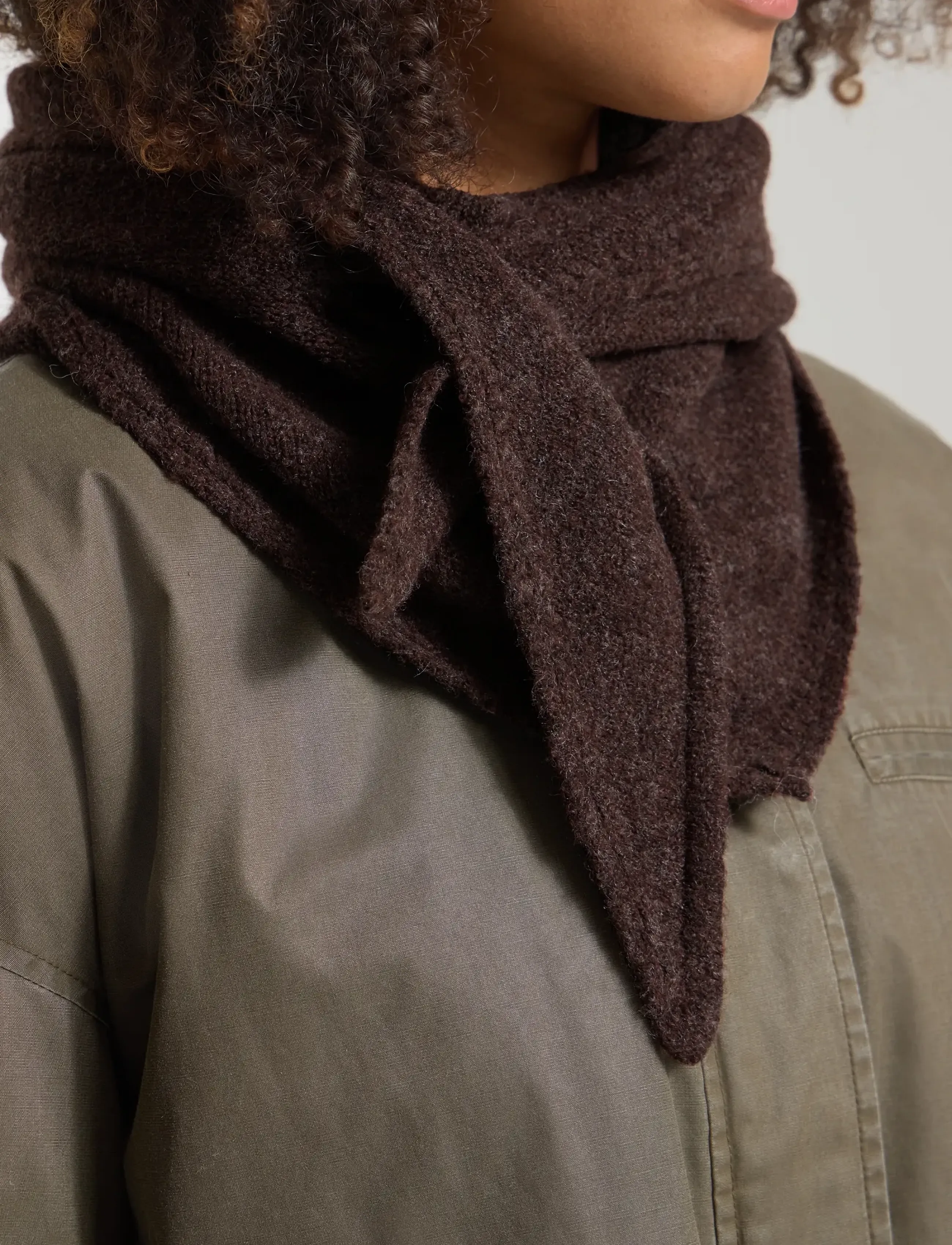 ICHI - IAGRY SC - winter scarves - chicory coffee - 4