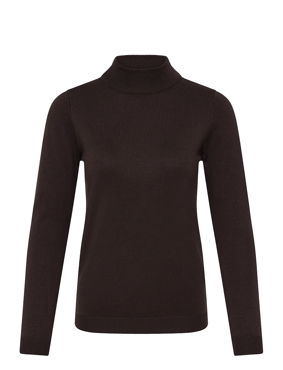 ICHI - IHLULS TURTLENECK LS - polotröjor - chocolate torte - 1