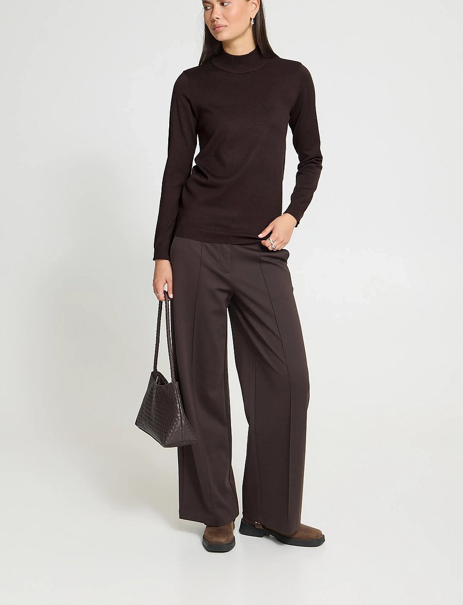 ICHI - IHLULS TURTLENECK LS - polotröjor - chocolate torte - 0