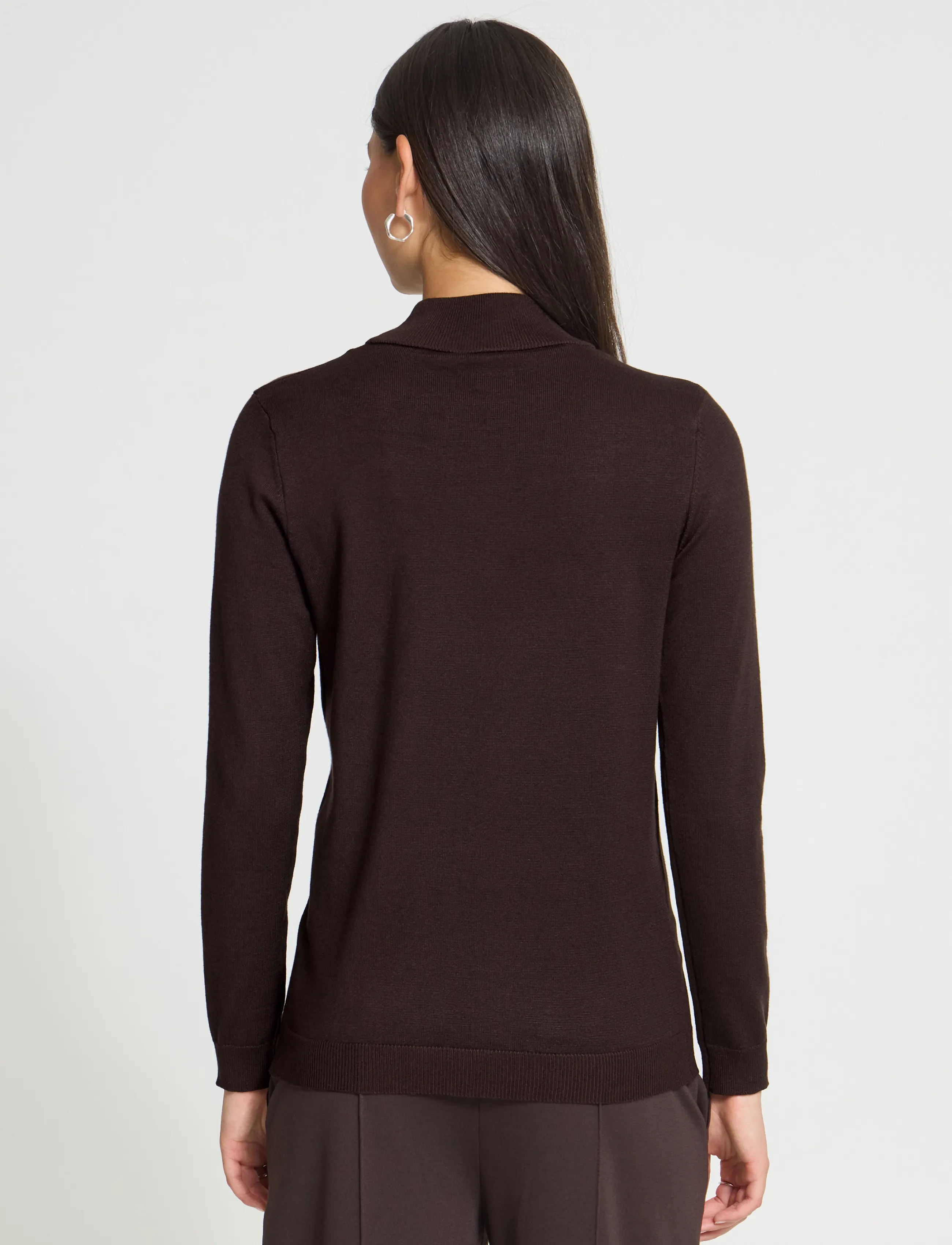 ICHI - IHLULS TURTLENECK LS - polotröjor - chocolate torte - 3