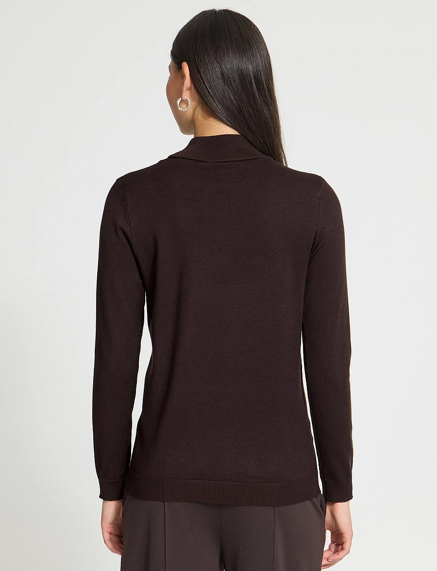 ICHI - IHLULS TURTLENECK LS - polotröjor - chocolate torte - 3