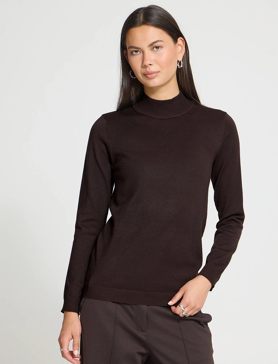 ICHI - IHLULS TURTLENECK LS - polotröjor - chocolate torte - 5
