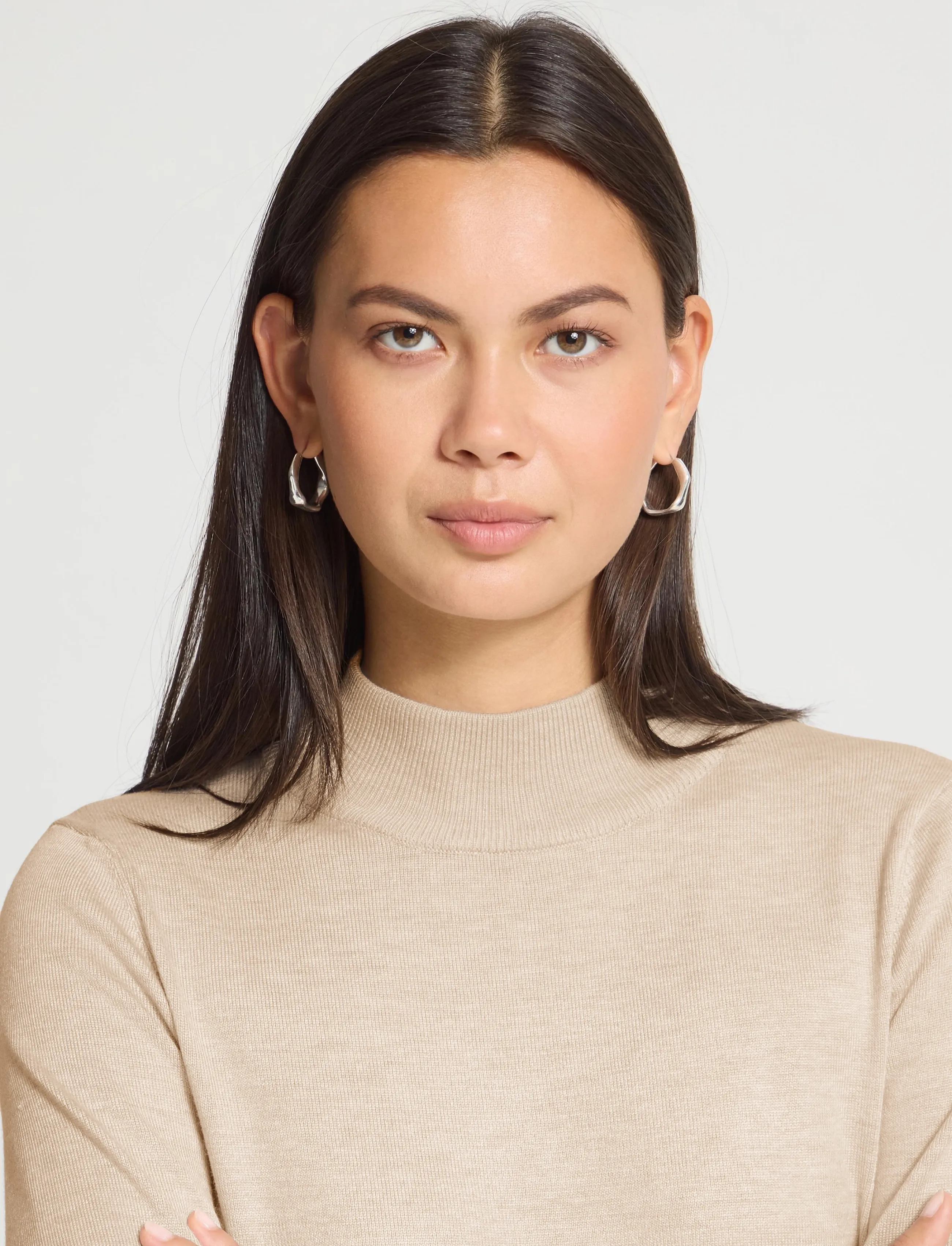 ICHI - IHLULS TURTLENECK LS - oatmeal melange - 4