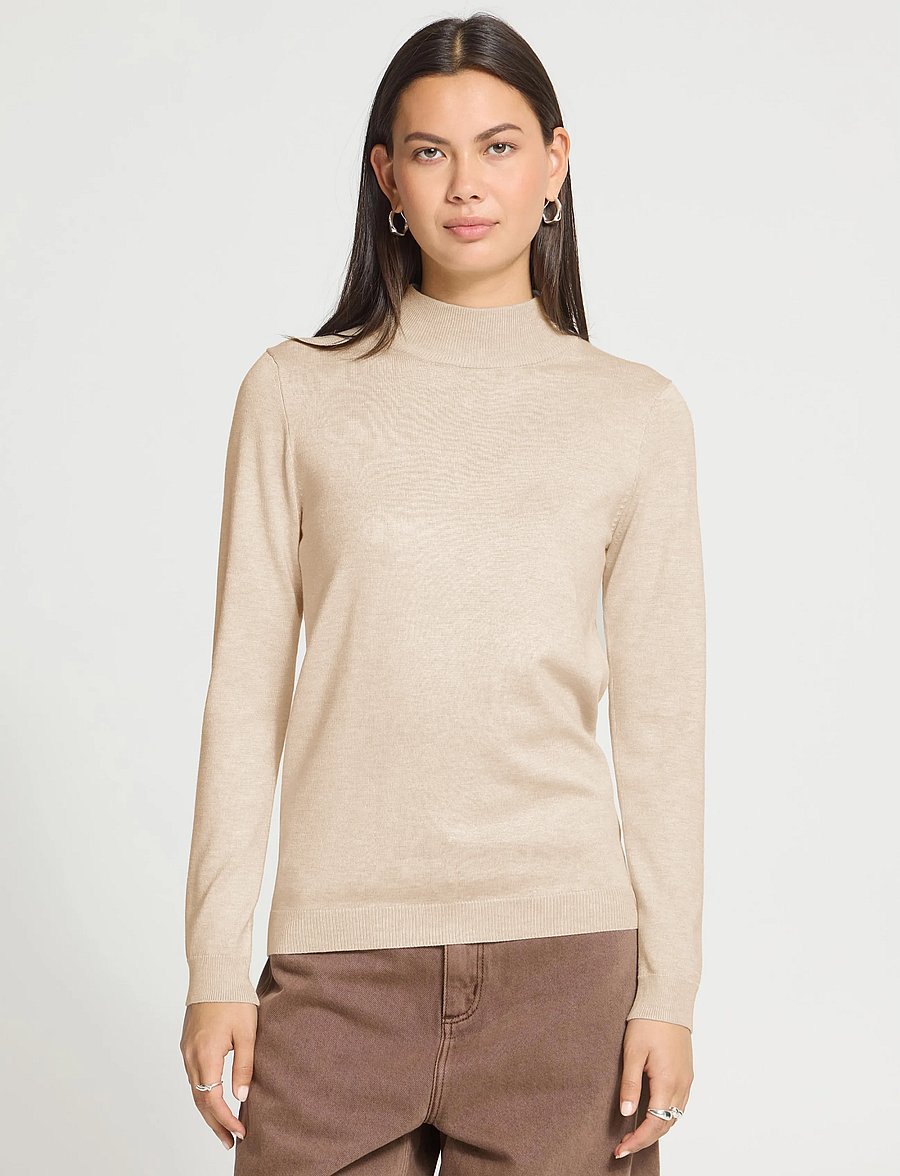 ICHI - IHLULS TURTLENECK LS - polotröjor - oatmeal melange - 5