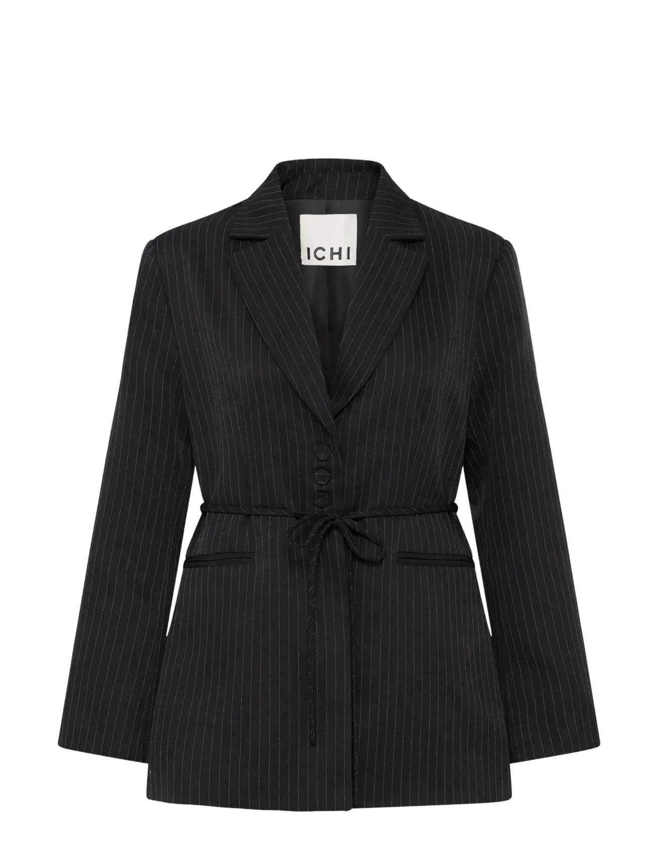 ICHI IHILYANA BL - Pintsakud - BLACK / BIRCH PINSTRIPE / black