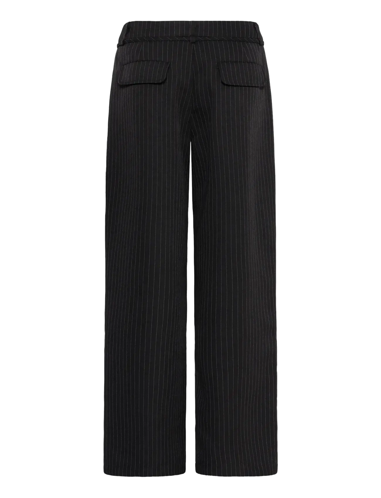 ICHI - IHILYANA PA - hosen mit weitem bein - black / birch pinstripe - 2