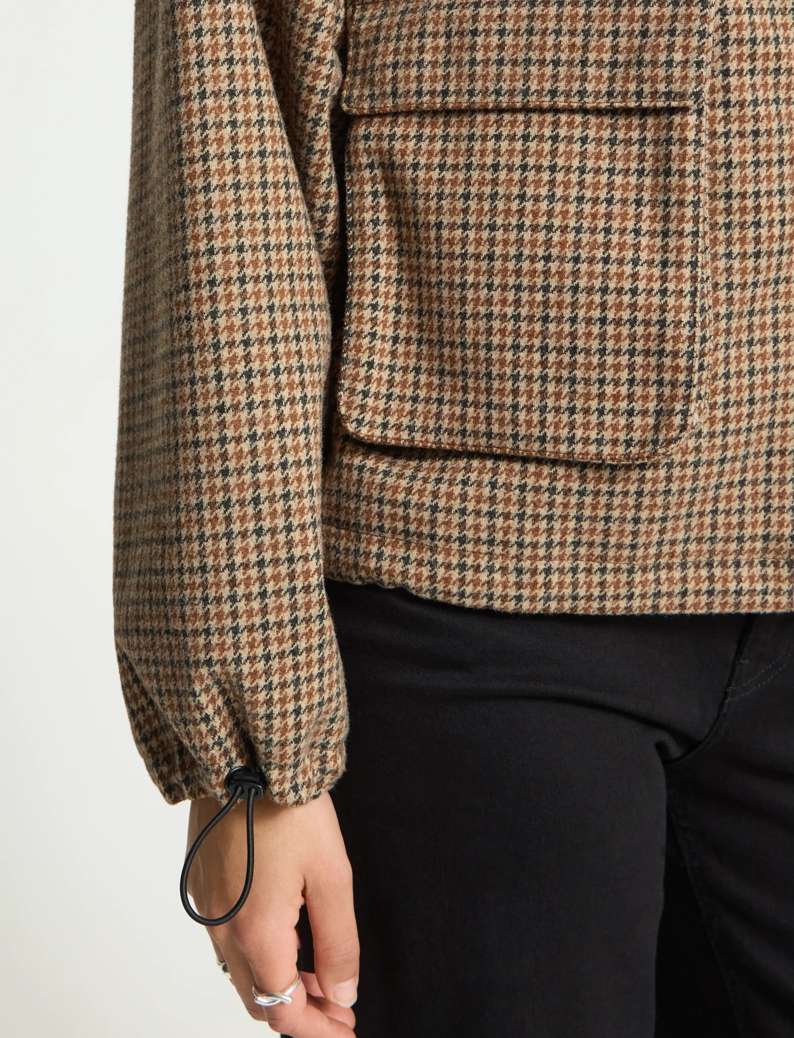 ICHI - IHESOLU JA - utility jackets - brown check - 3