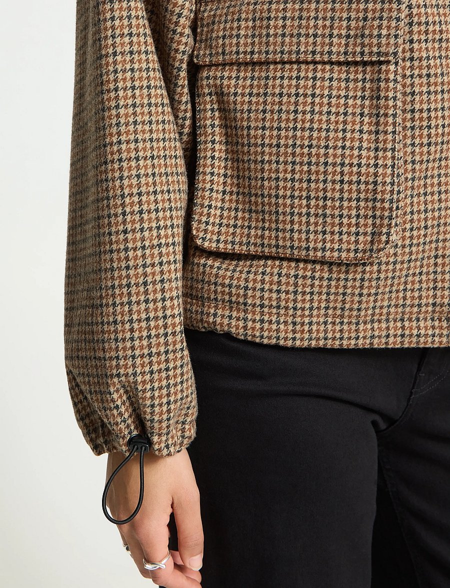 ICHI - IHESOLU JA - utility jackets - brown check - 3